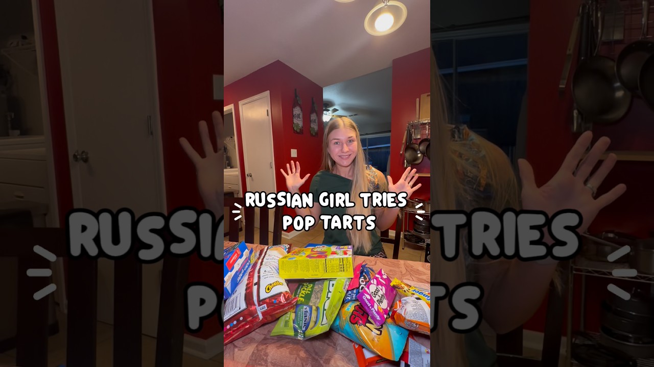 Russian girl tries Pop Tarts for the first time 🇺🇸 🇷🇺