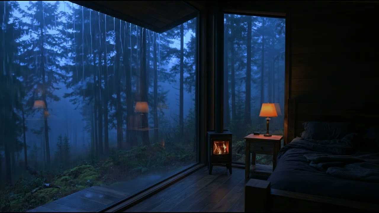 Rain Sound For Sleeping - Most Relaxing Rain Sound Ever 🌧️ ASMR Deep Sleep