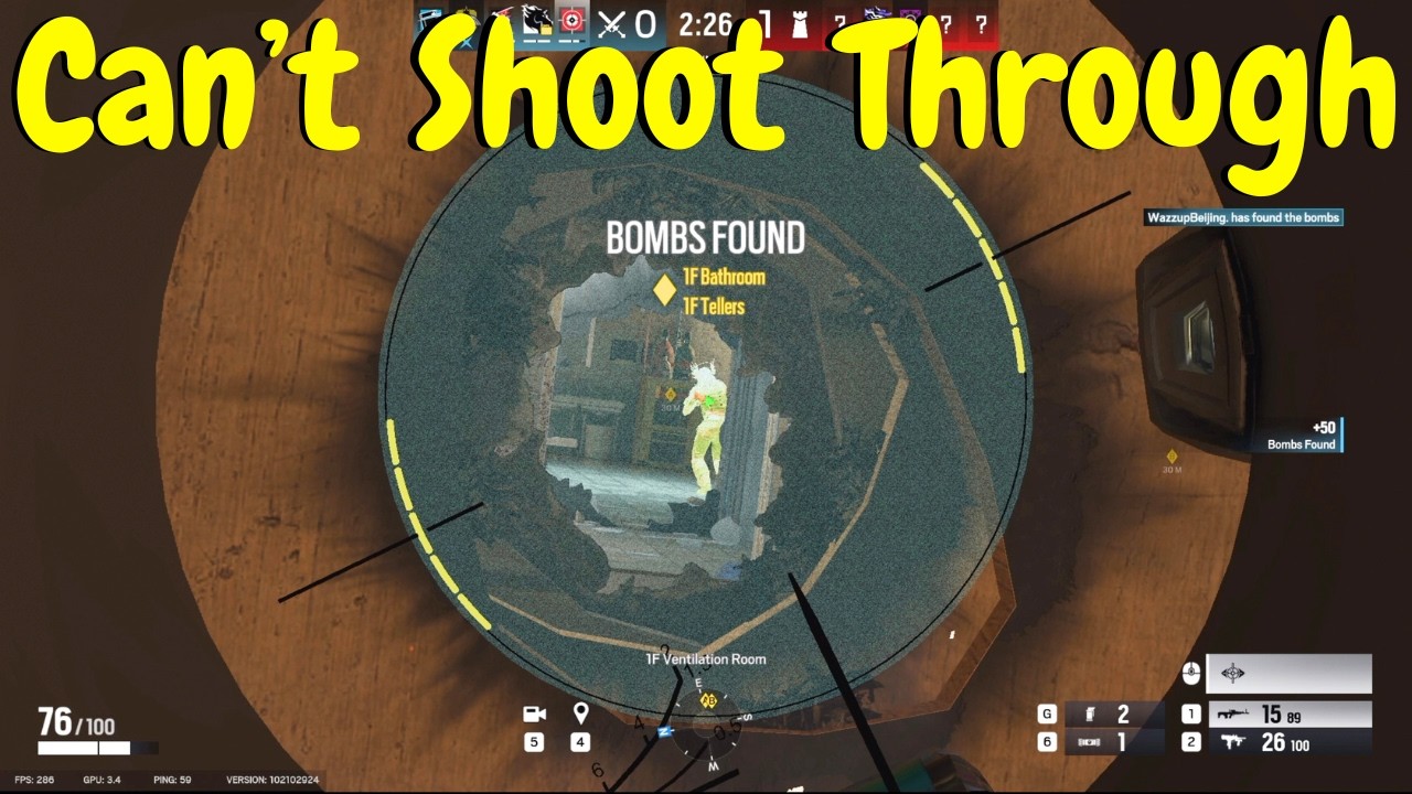 Дыры не работают в Rainbow Six Siege