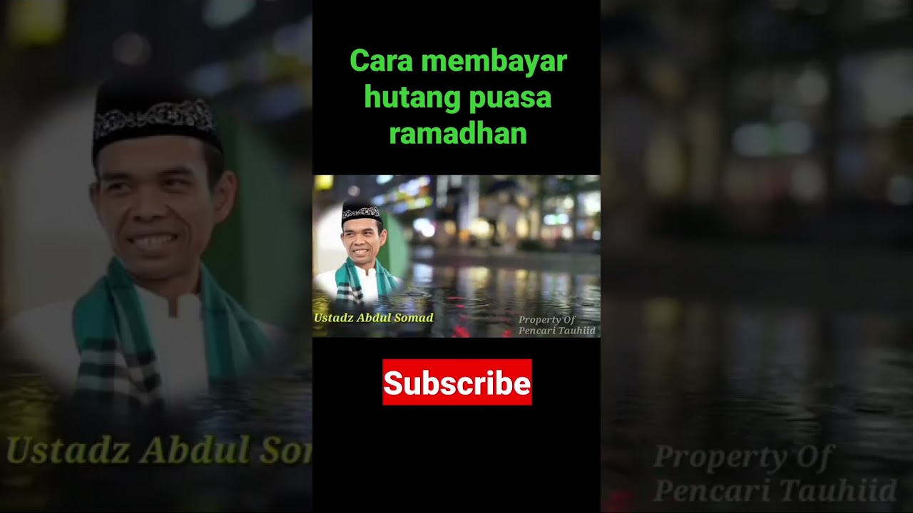 cara membayar hutang puasa ramadhan#islam #dakwah #uas