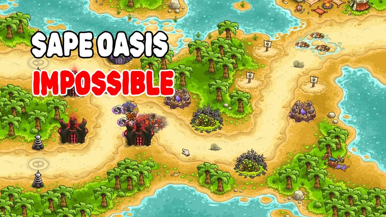 Kingdom Rush Vengeance - Sape Oasis - Impossible 3 Stars