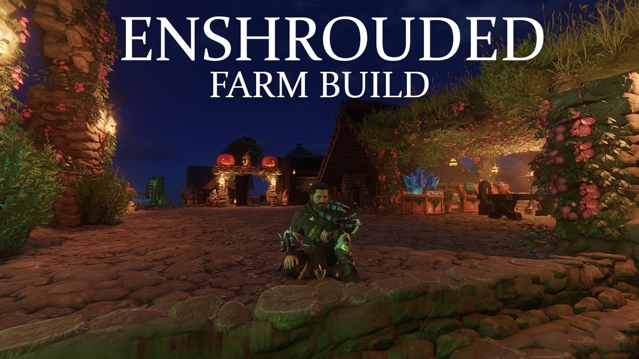 Enshrouded 300+ hour build in progress. Farm walkthrough
