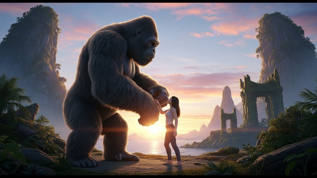 The Untold Secrets of the Deserted Island of Endless Dawn: A King Kong and beautiful girl Epic