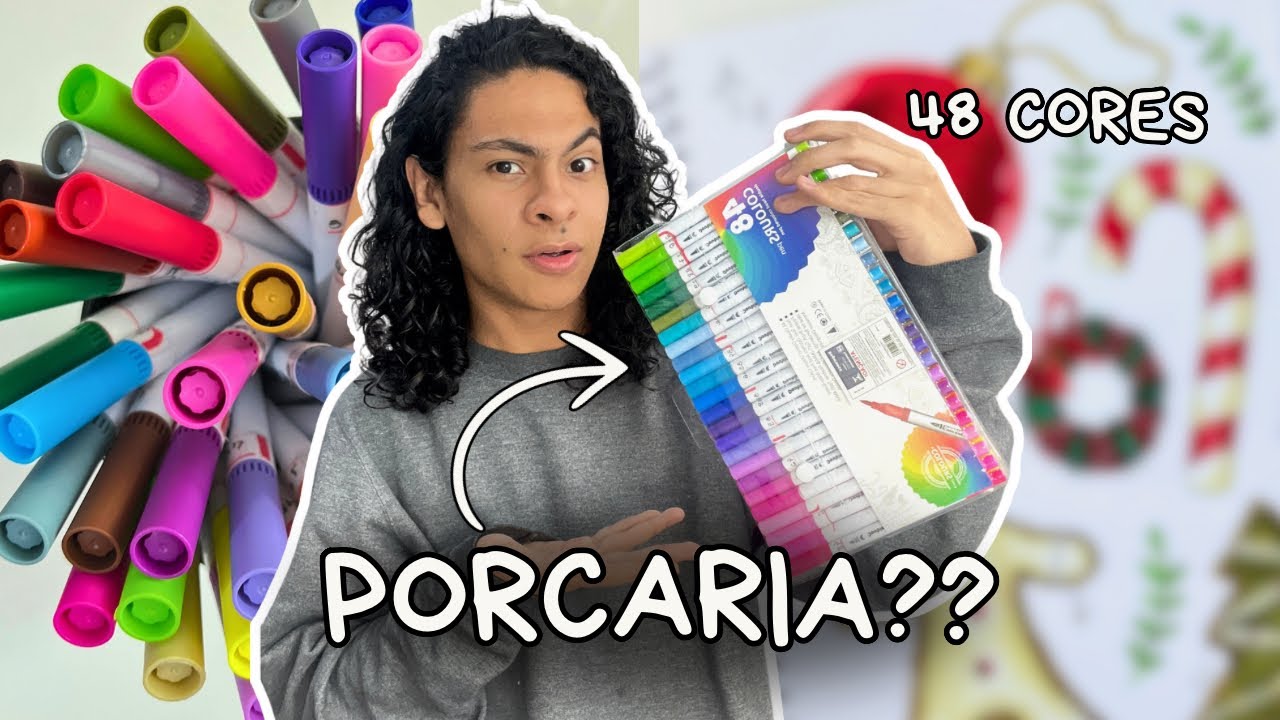 TESTEI MARCADORES À BASE DE ÁGUA | Compra de papelaria ✸ Review de materiais