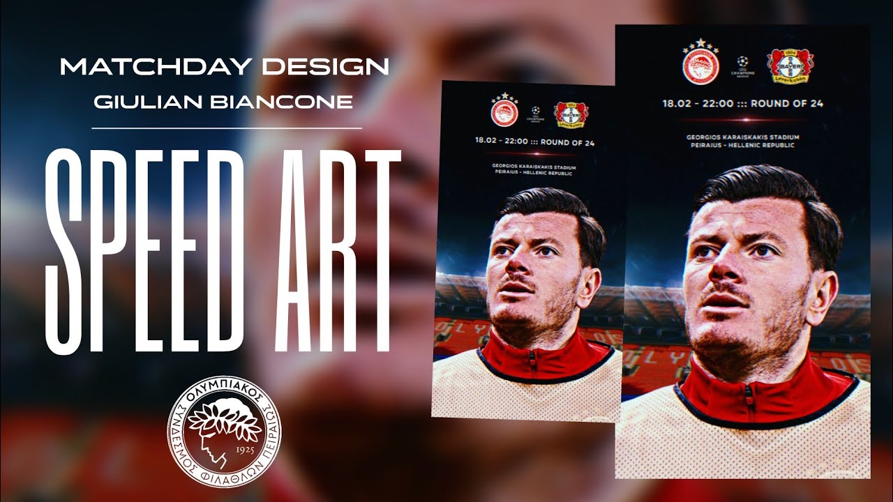 💥 | Giulian Biancone Matchday Poster // PicsArt Speed Art Tutorial Sports Graphic Design 