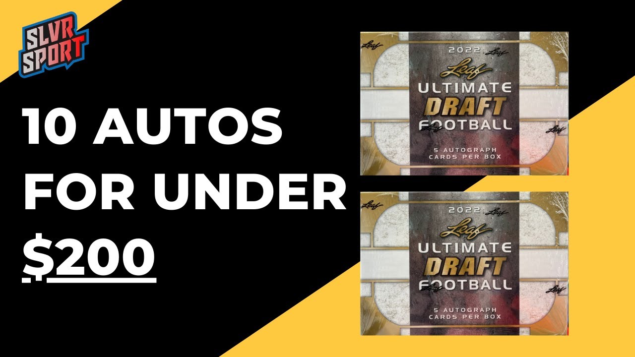 2022 Leaf Ultimate Draft Football Hobby Box (X2). 10 Autos!