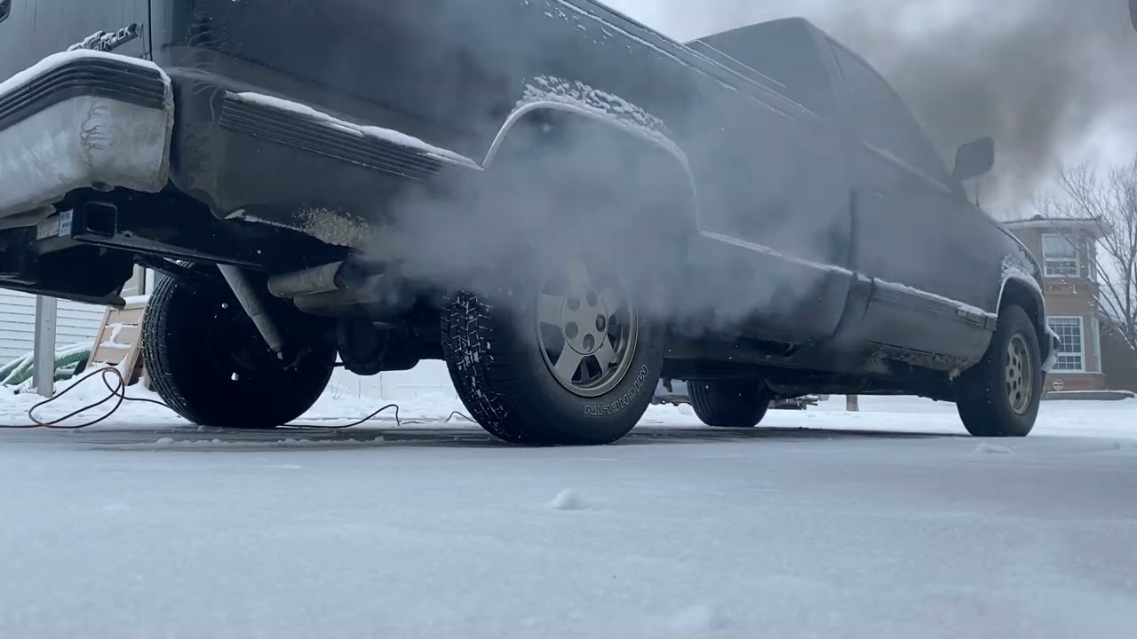 1992 Gmc Sierra 1500 6.2 Diesel Hard Cold Start -20c (-4F)