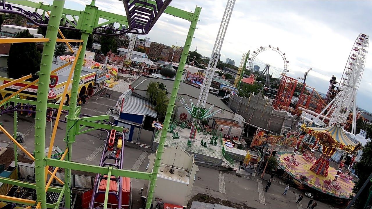Reverchon (Gliding Coaster) Euro-Coaster (Fackler Buwalda) Prater Wien Vienna 2020 POV Onride