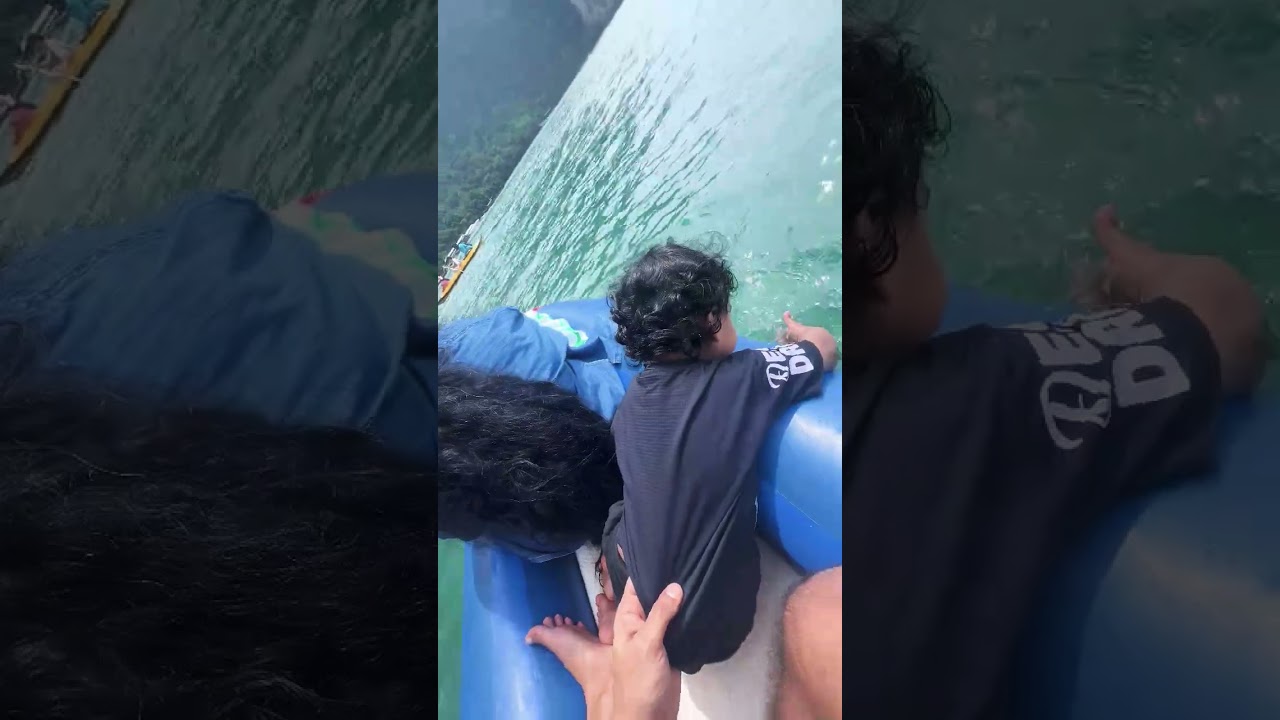 Kayaking through emerald waters & limestone cliffs 🛶🌊 