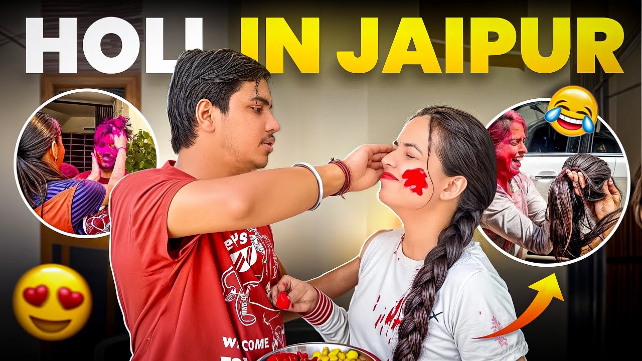 First Holi In Jaipur 😱 Best Holi ??