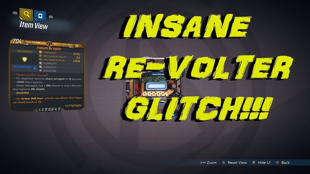 BORDERLANDS 3: INCREDIBLE RE-VOLTER SHIELD GLITCH YOU NEED TO BE USING THAT STILL WORKS IN 2025!