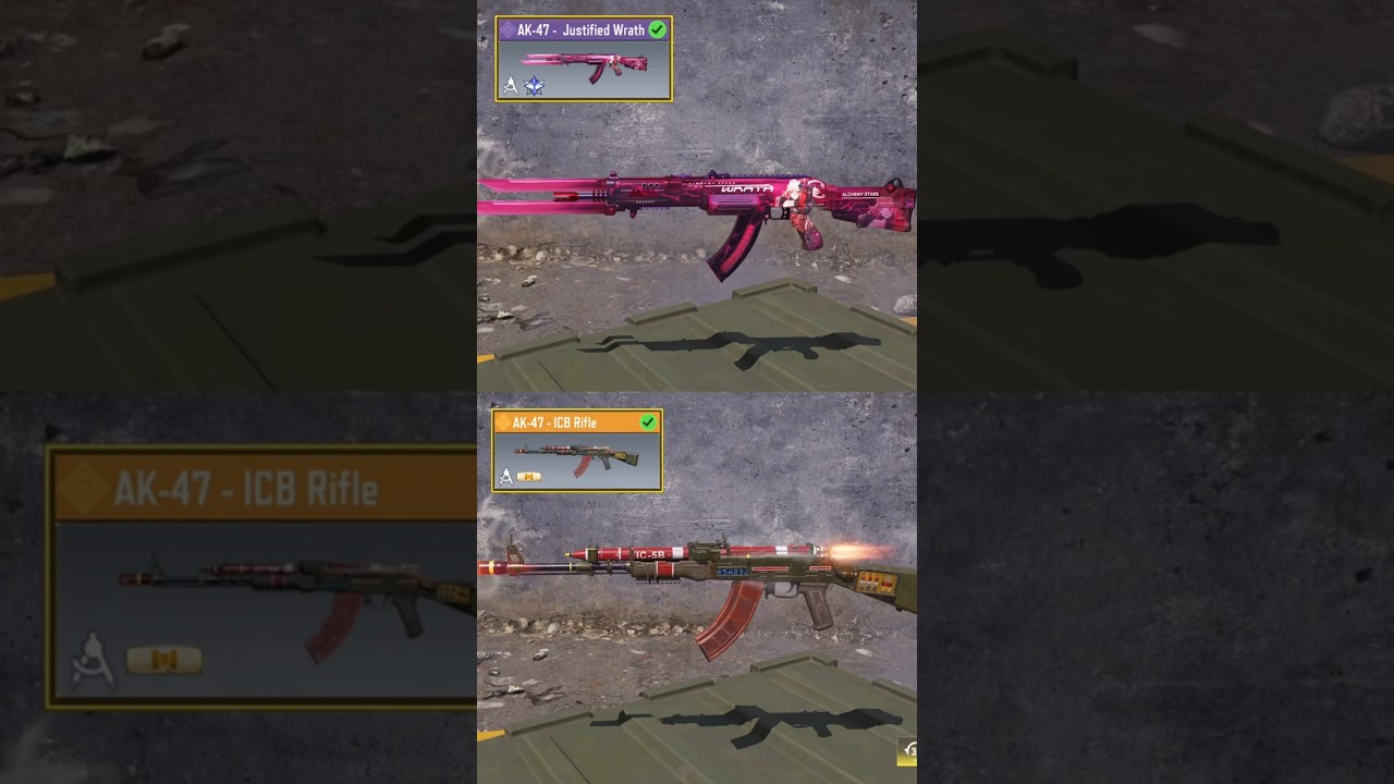 NEW Vs OLD AK-47 in CODM💀