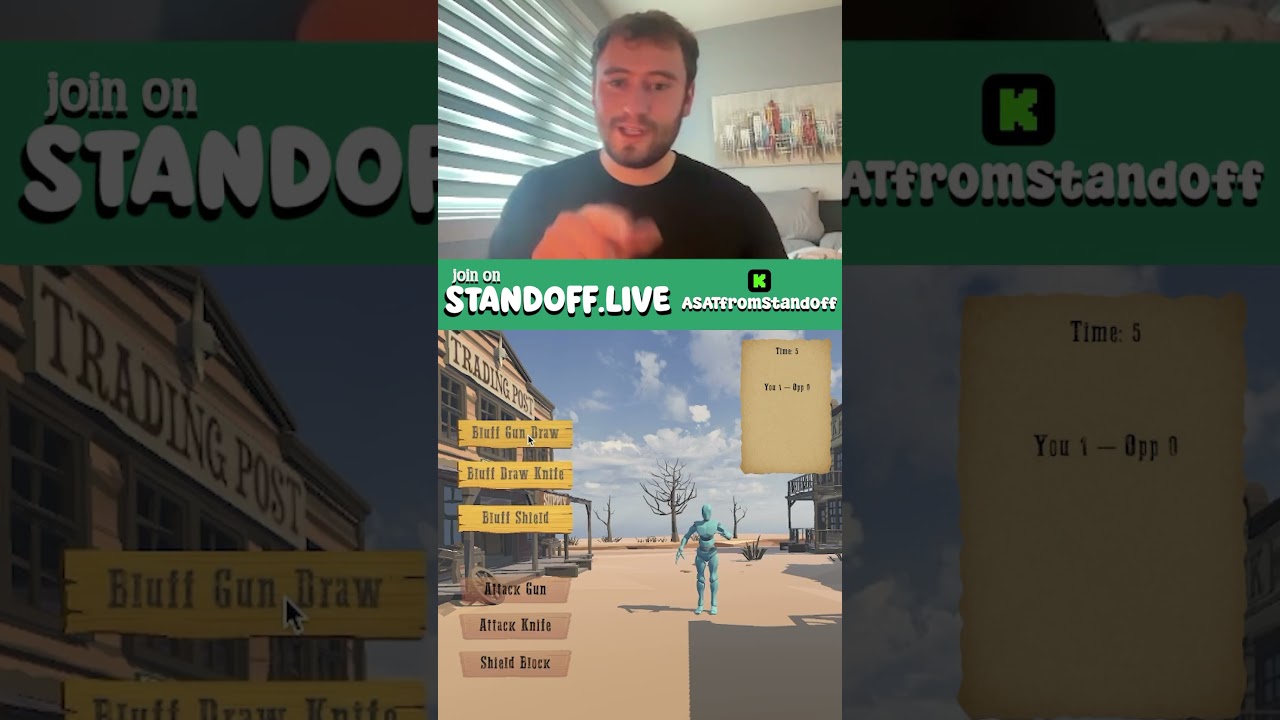 Win on standoff!   PvP wagering no house edge all skill