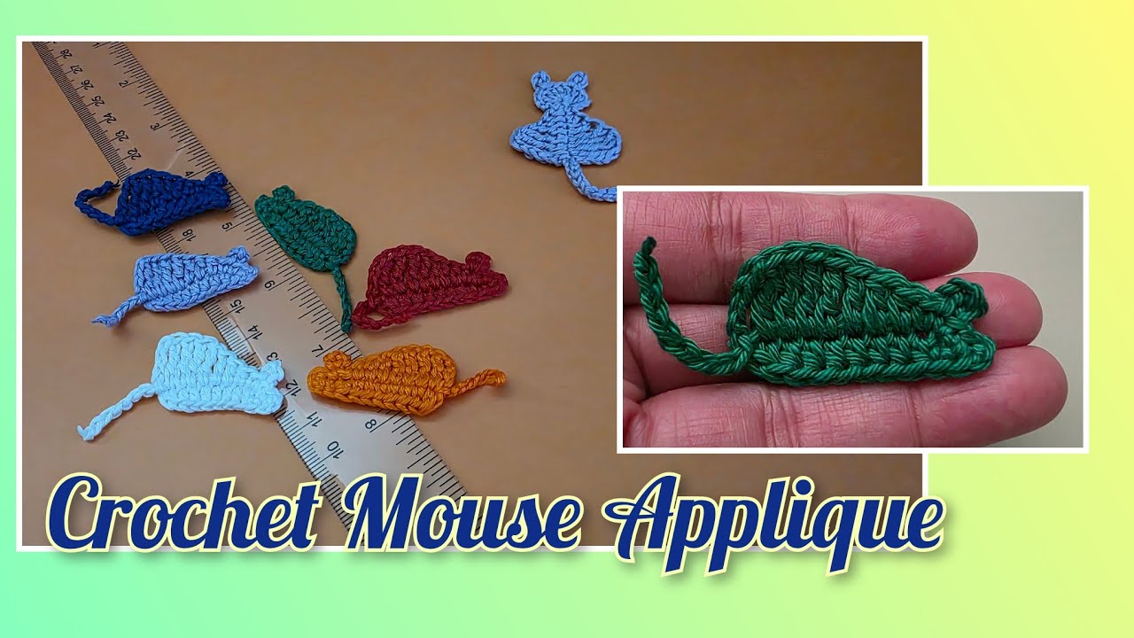 How to Crochet Mouse Applique