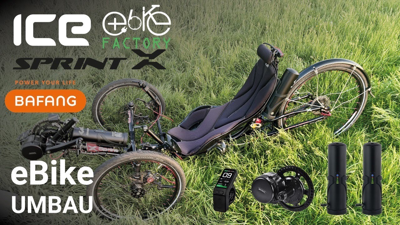 ICE Sprint X Trike e-Umbau: Erstes Trike mit Bafang M215 Mittelmotor, Dualakku & 2-fach-Schaltung!