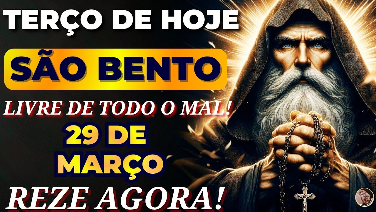 📿TERÇO DE SÃO BENTO E A SANTA CRUZ QUEBRA CORRENTES E TE LIBERTA DE TODO O MAL!