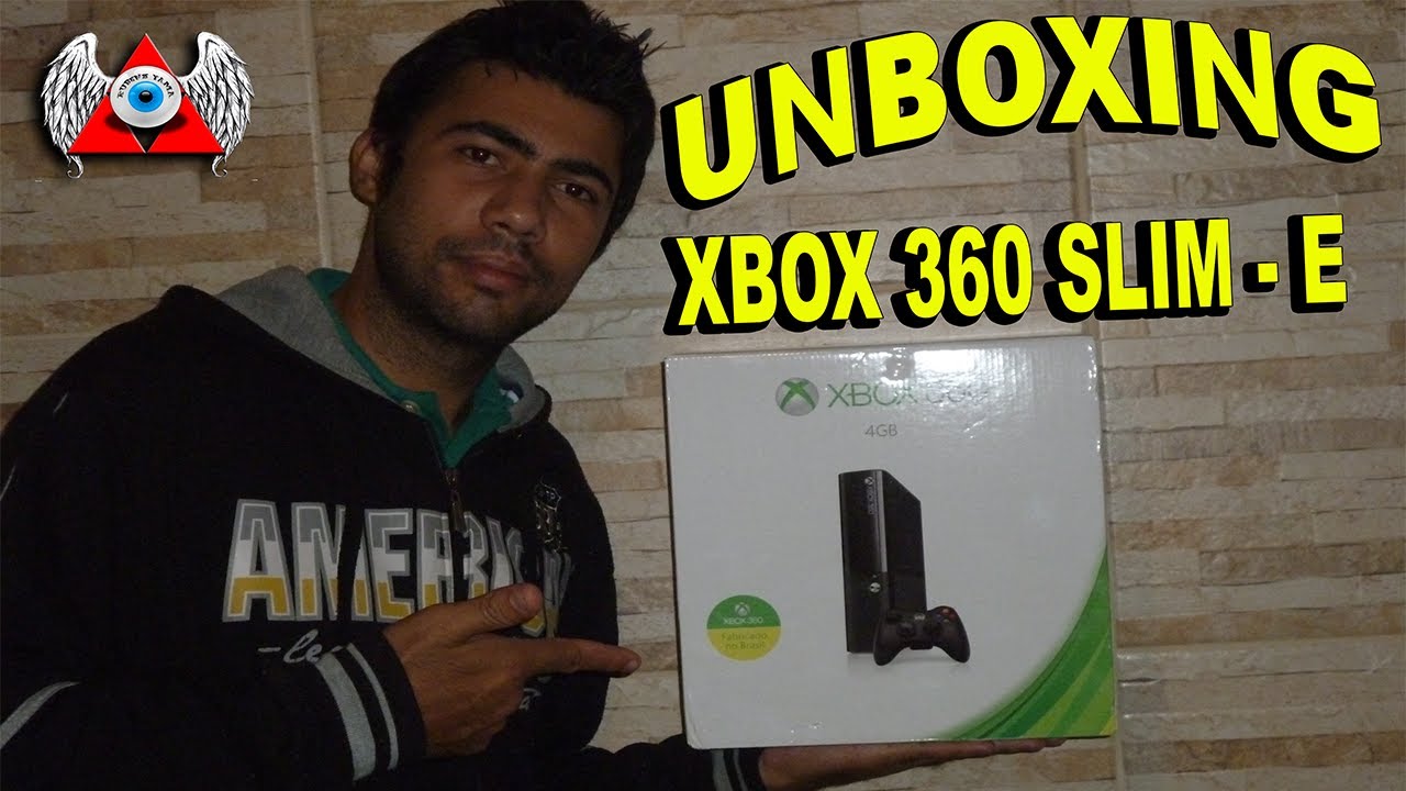 Unboxing &bull;  XBOX 360 SUPER SLIM - E (super Slim ) By: Rubens Yama