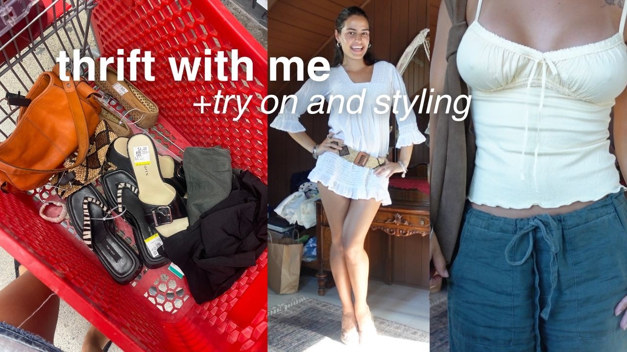 COME THRIFT WITH ME (+try-on haul and styling)