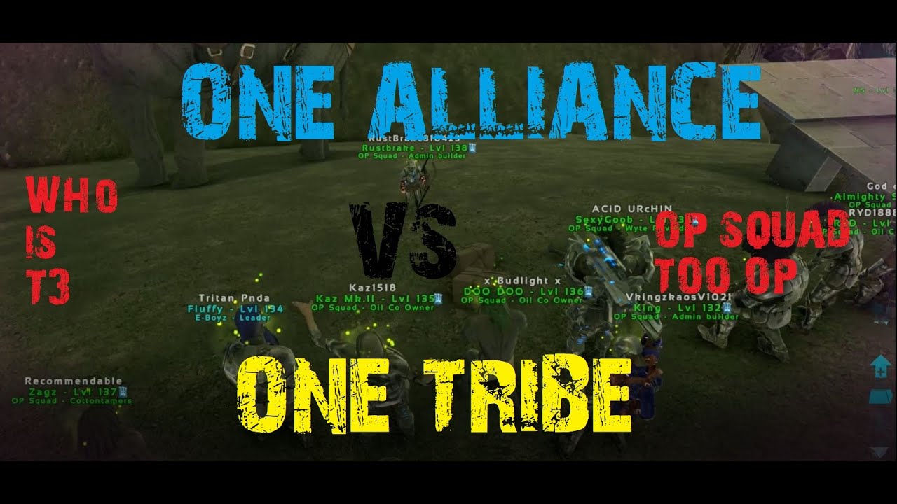 OP Squad vs T3 Alliance Ark Survival Evolved PVP Official Xbox