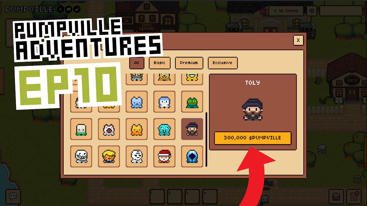 I Spent 1.6M $PUMPVILLE on Avatars & Pets… | Pumpville Adventures EP10