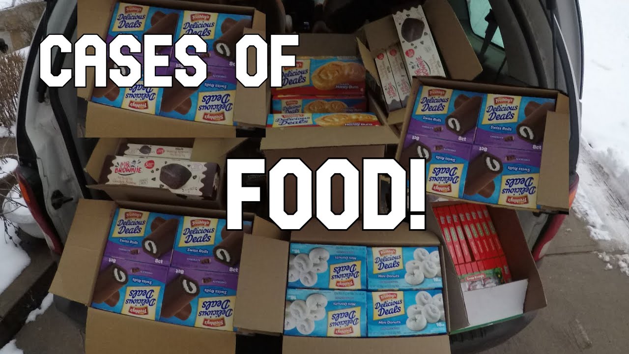 Dumpster Diving Finding Cases of Food