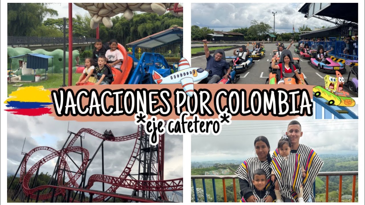 🎢😱FUIMOS AL PARQUE DEL CAFÉ+FILANDIA EN NUESTRAS VACACIONES POR COLOMBIA✈️🇨🇴 (vlog)🧑‍🧑‍🧒‍🧒| TATIANA💖