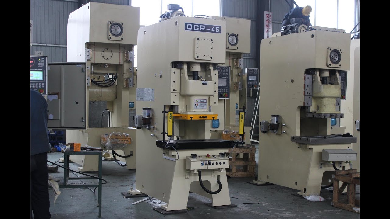 110T C Frame Mechanical Power Press With Hydraulic Overload Eccentric Presses with Pneumatic Clutch