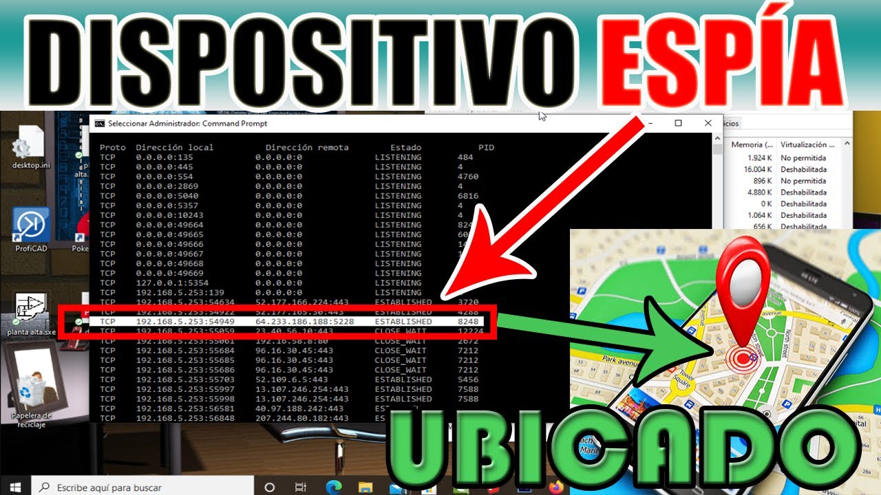 Saber que Dispositivos Espía se conectan a tu PC | Proteger Windows10