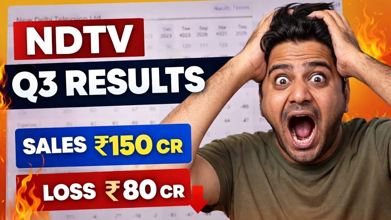 NDTV Q3 Results 2025 | Why Sales Grew but Loss Increased? | Stock Analysis 😱