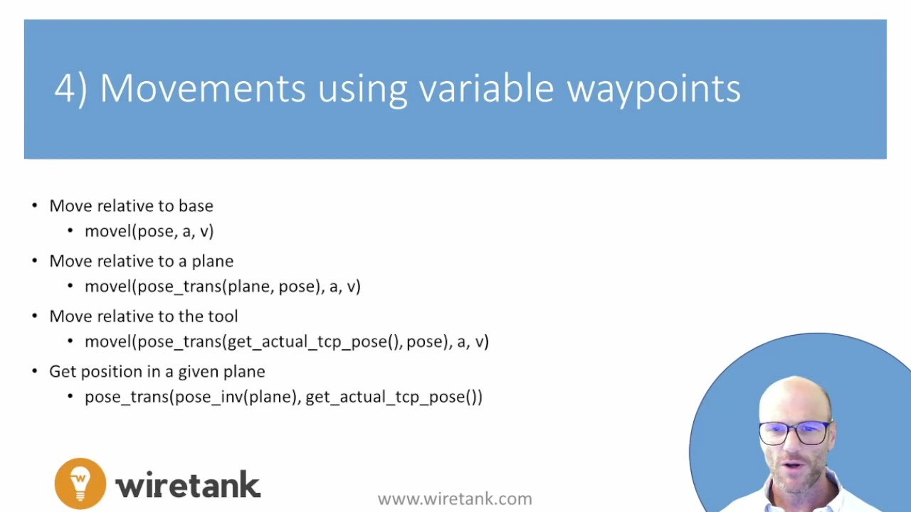 4 - Path Following - Movements using variable waypoints - Universal Robots