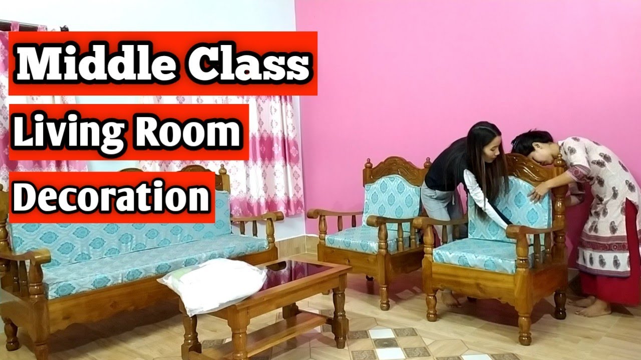 Middle Class Living Room Decoration|| सौरा न' साजायदों