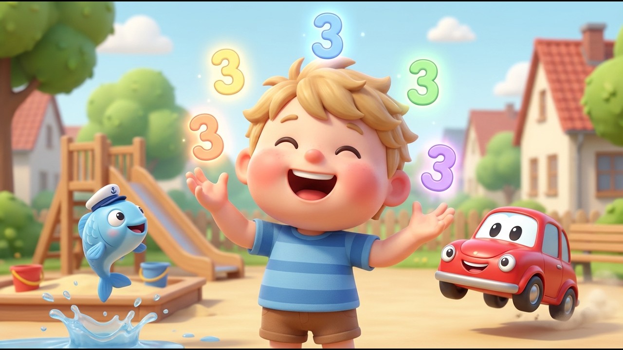 Kinderlieder Deutsch – Meereslied, Mein Lustiges Auto & Zahlenlied „Eins, Zwei, Drei, Vier, Fünf!“
