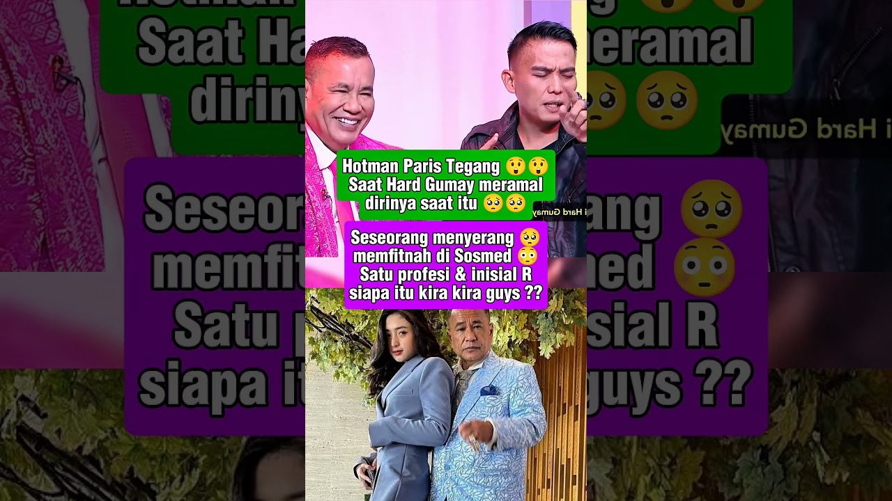 Hotman Paris Kaget !! Hard Gumay Ramal ada orang inisial R yang akan menyerang nya #hardgumay