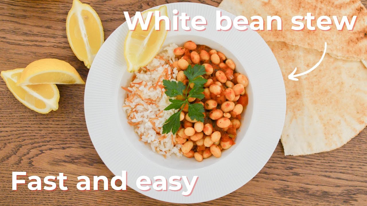 Lebanese White Bean Stew (Fasoulia w Rizz)