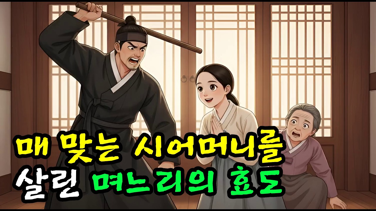 매 맞는 시어머니 살린 며느리의 효도 이야기 | 전설| 오디오북 | 야담 |옛날이야기