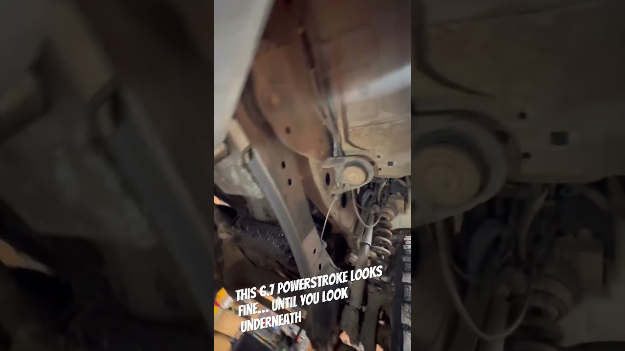 Upper oil pan leak on a 6.7 Powerstroke and it’s BAD. 
