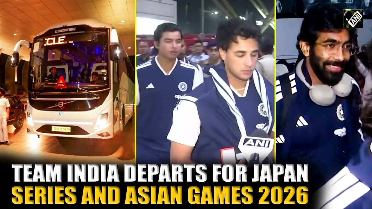 Team India en route to Japan ahead bilateral cricket series and Asian Games 2026
