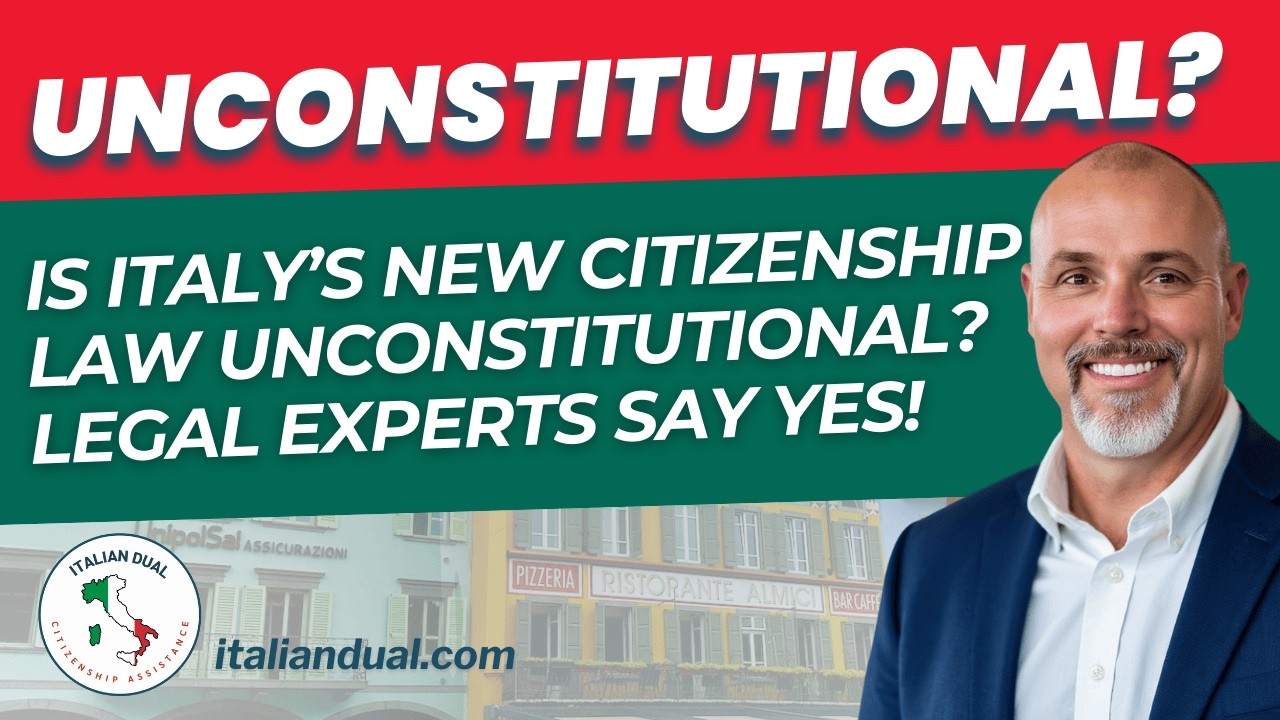Is Italy's New Citizenship Law Unconstitutional? Experts Say Yes.