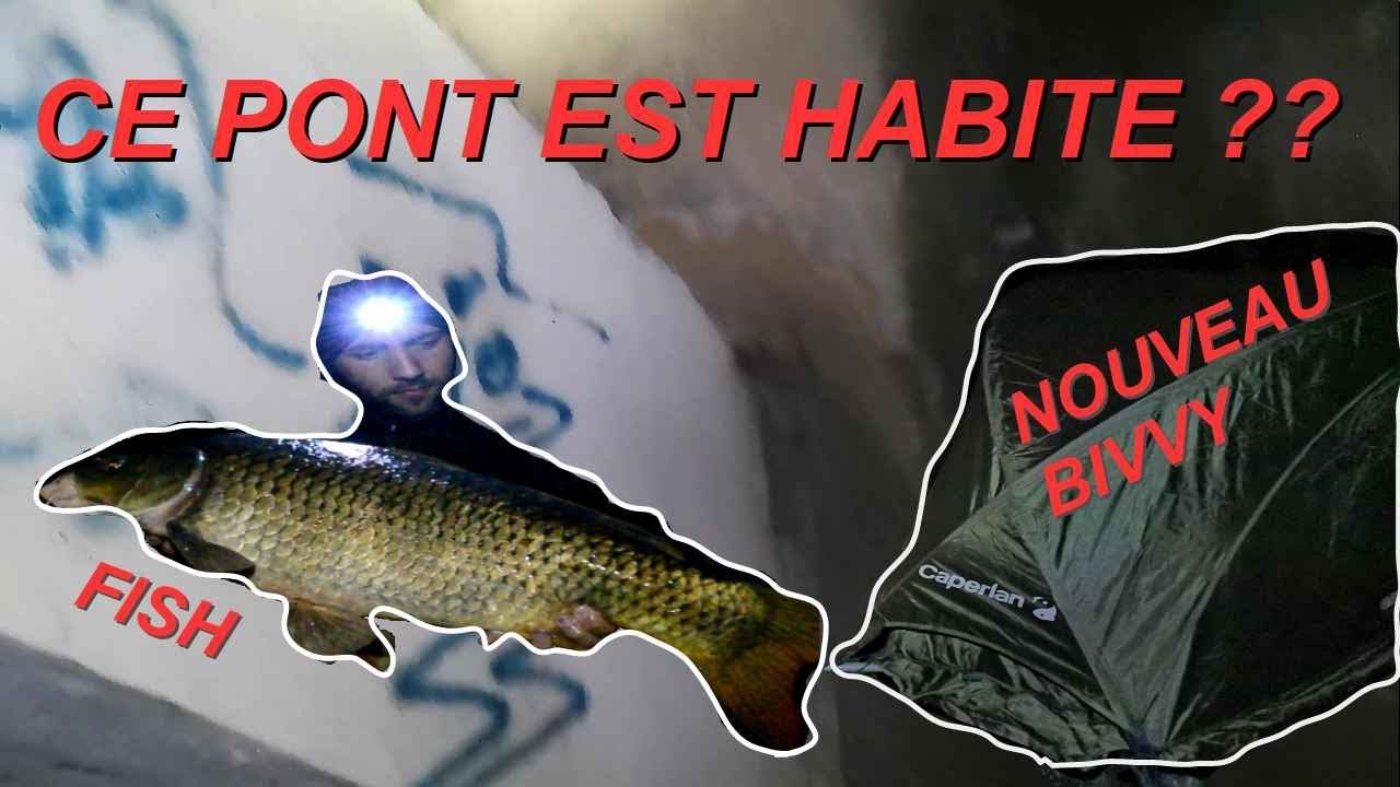 JE PECHE SOUS UN PONT HABITE (( fish et nouveau bivvy ))