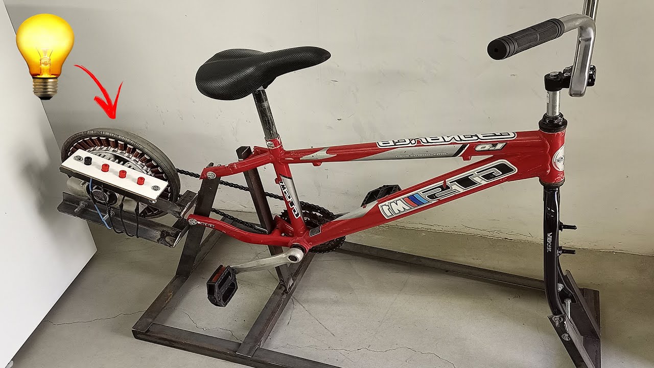 Essa Bicicleta gera Energia quando vc Pedala