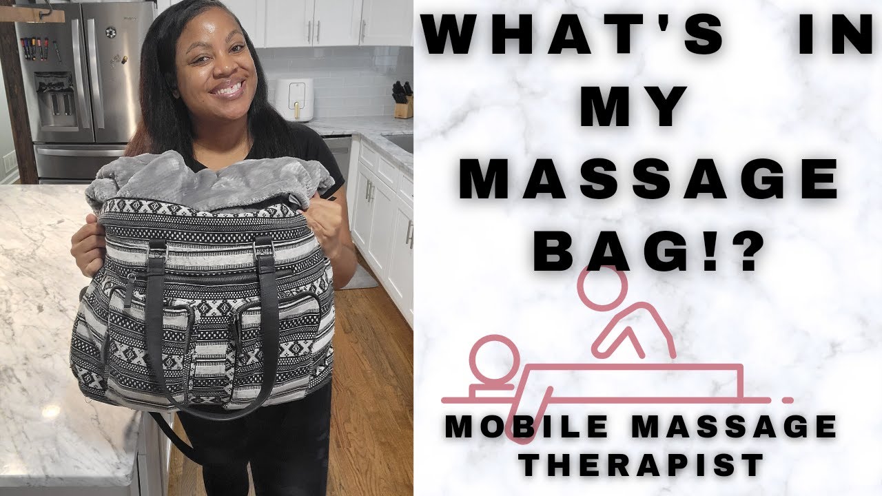 WHAT'S  IN MY MOBILE  MASSAGE BAG!? | LICENSED MASSAGE THERAPIST & AESTHETIC NURSE