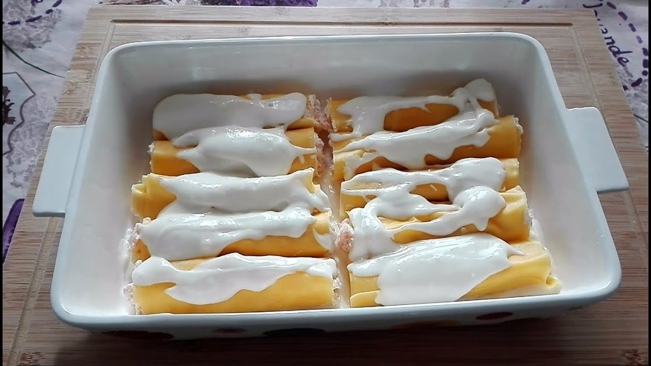 CANNELLONI AL SALMONE E RICOTTA - RICETTA FACILISSIMA E GUSTOSA