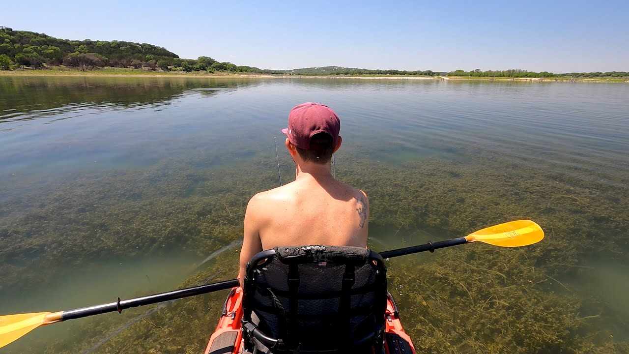 I've Never Seen This Lake So Low -  Kayak Fishing Canyon Lake