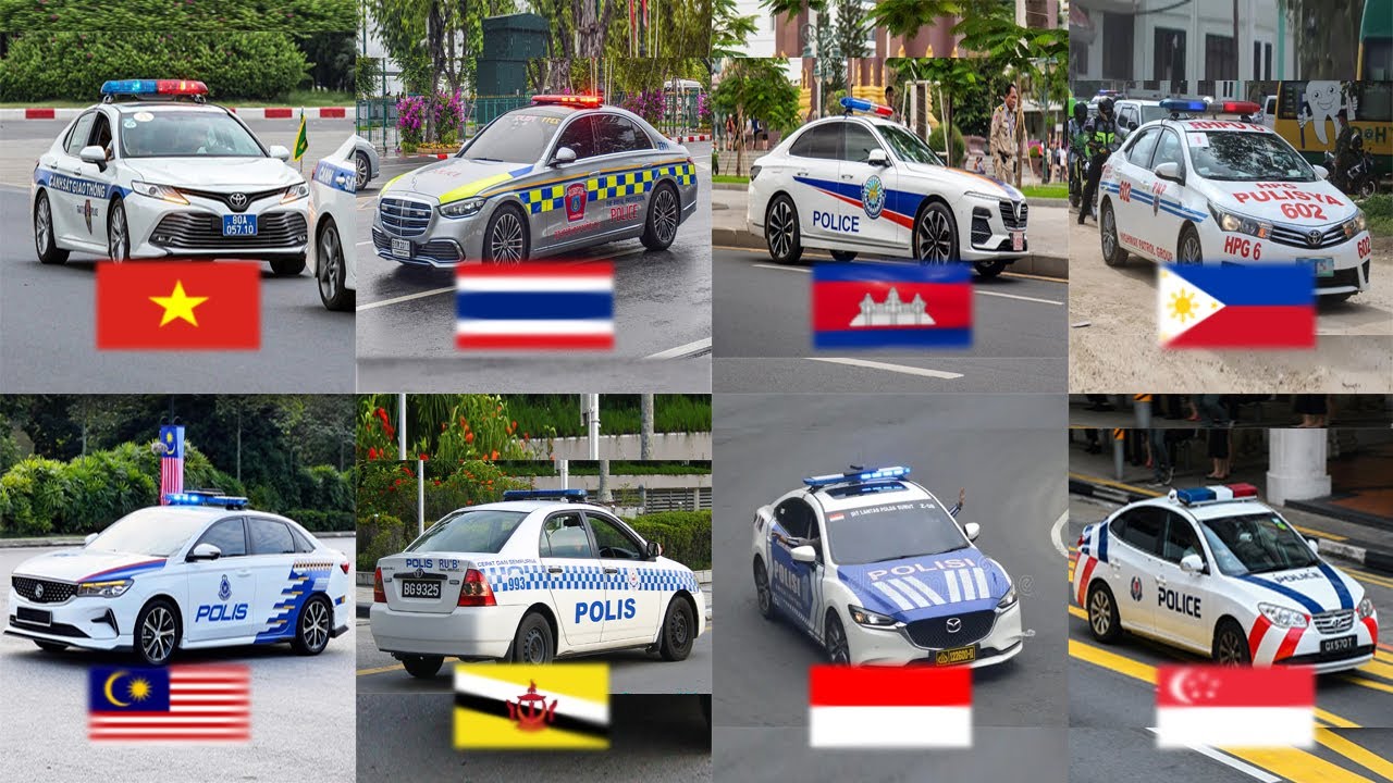Police car in each country in Southeast Asia🚓 2025