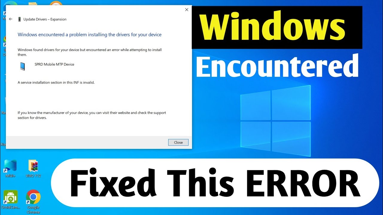 Fixed This Windows Encountered A Problem Installing The Driver Software ONLY 2 STEP💯