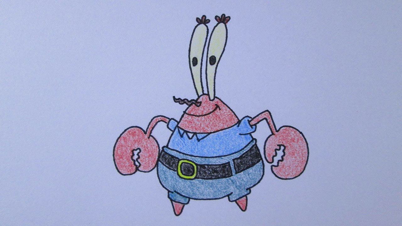 Como desenhar o Sr. Sirigueijo de Bob Esponja