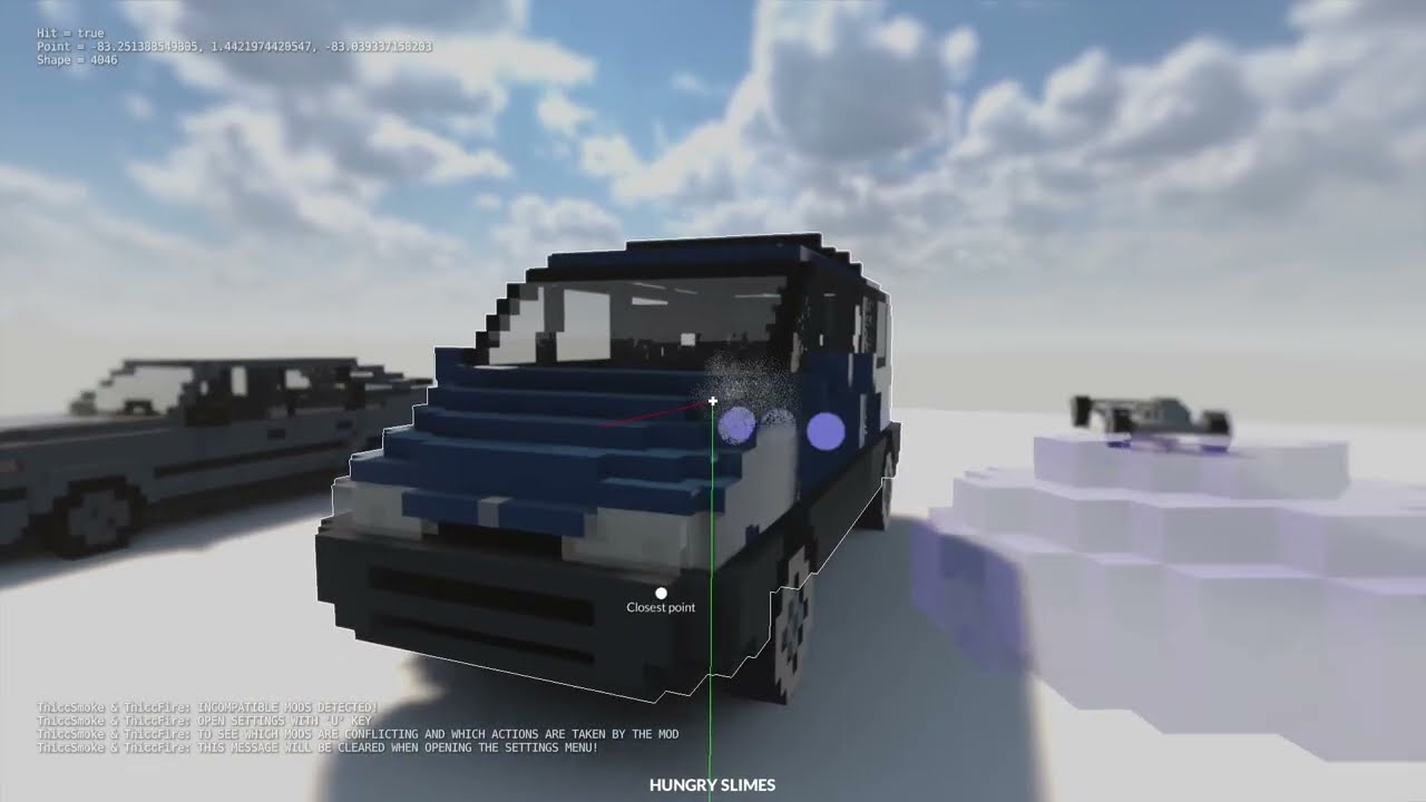 Cars vs hungry Slime / Teardown