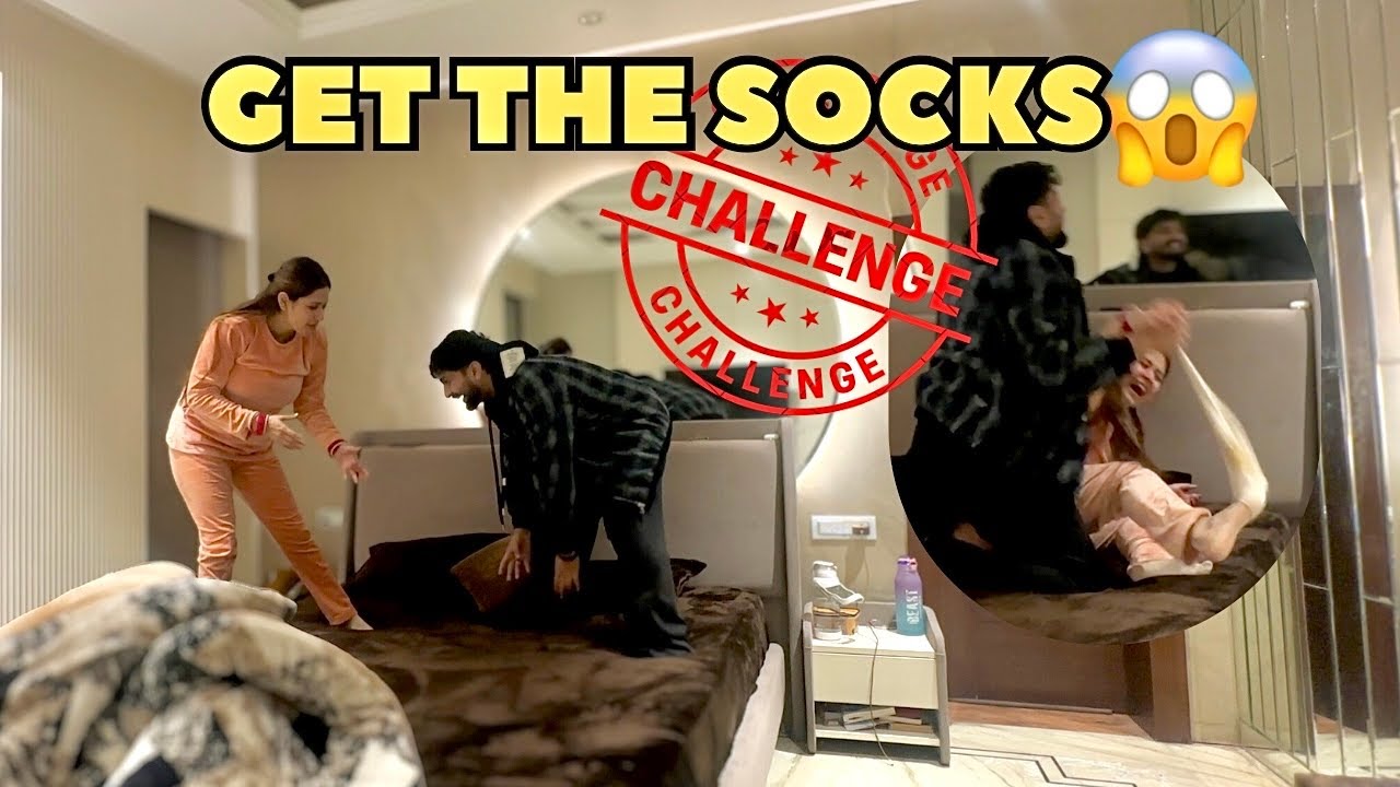 GET THE SOCKS 😱 | Husband vs Wife Challenge Gone Wrong 😂