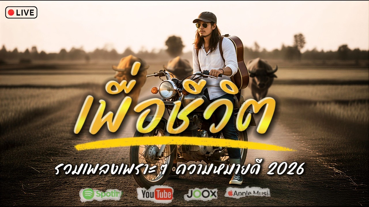 🎸LIVE รวมเพลงลูกทุ่งเพื่อชีวิต ใหม่ล่าสุด เพลงเพราะๆ  ความหมายดี