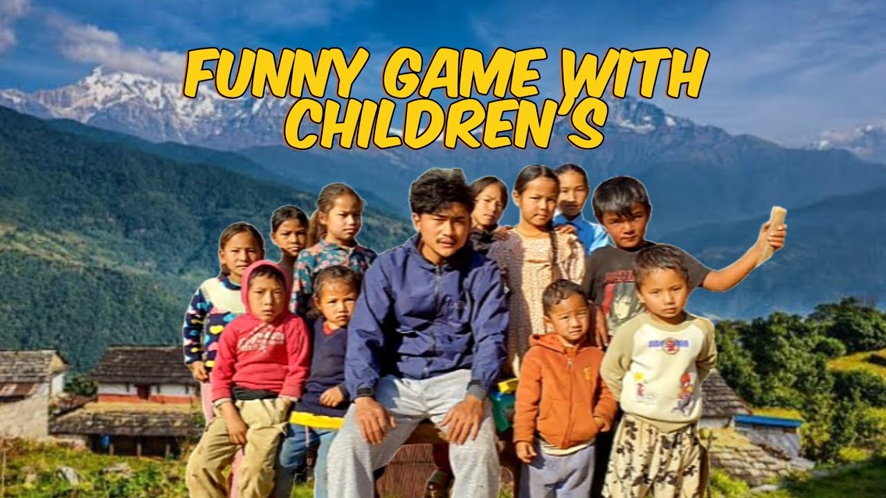 Funny Game With Village Children's || @TamangSaroj123 